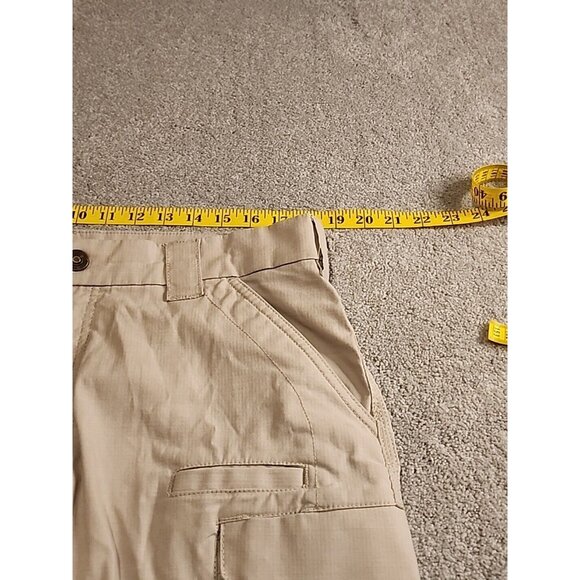 First Tactical Pants Mens 36x34 Tan Cargo Ripstop Cotton Blend Military Logo - Picture 13 of 15